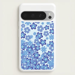 Blue Flowers - Floral Patterns  - Floral Patterns Phone Case for Google Pixel 9 Pro XL