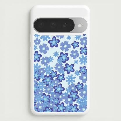 Blue Flowers - Floral Patterns Phone Case for Google Pixel 10 Pro XL