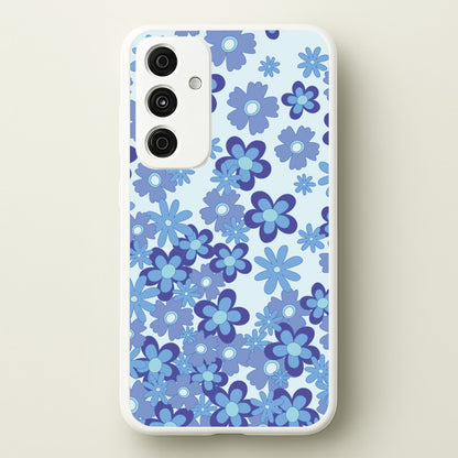 Blue Flowers - Floral Patterns  - Floral Patterns Phone Case for Galaxy A15