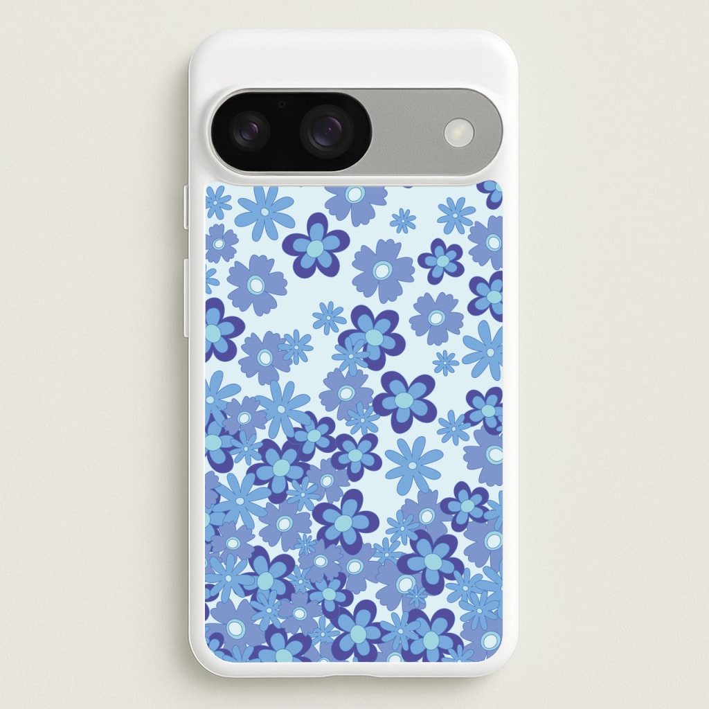 Blue Flowers - Floral Patterns  - Floral Patterns Phone Case for Google Pixel 9 / 9 Pro