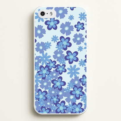 Blue Flowers - Floral Patterns  - Floral Patterns Phone Case for iPhone 5 / 5s / SE 2016