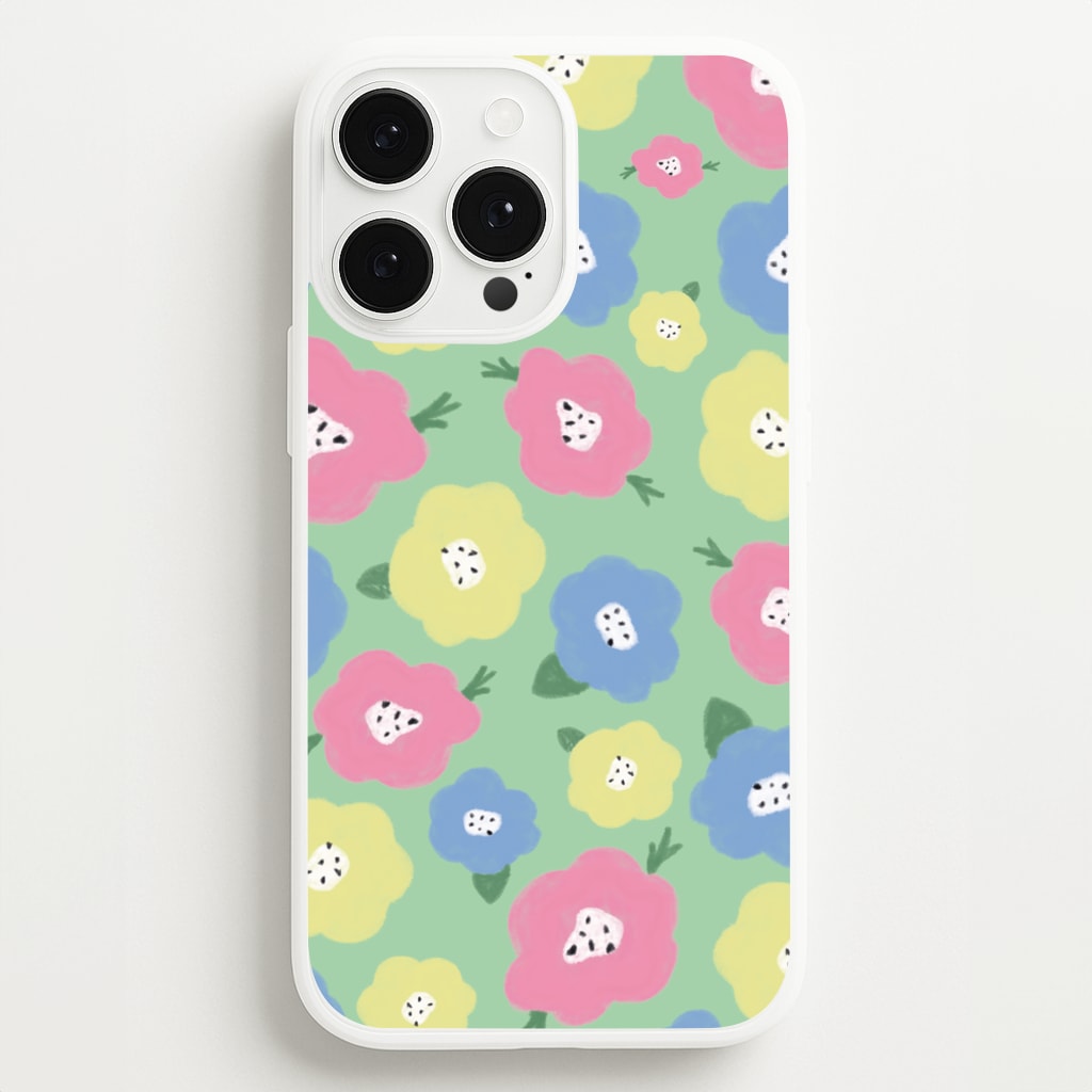 Painted Flowers - Floral Patterns  - Floral Patterns Phone Case for iPhone 13 Pro Max