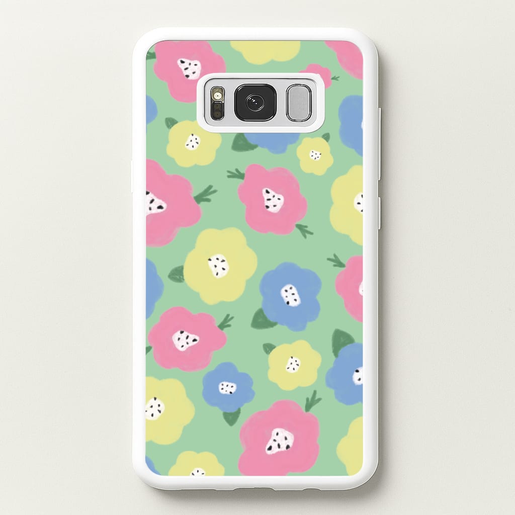 Painted Flowers - Floral Patterns  - Floral Patterns Phone Case for Galaxy S8