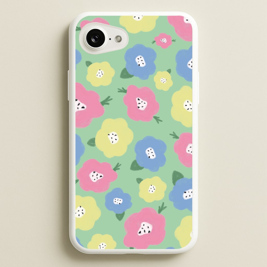 Painted Flowers - Floral Patterns  - Floral Patterns Phone Case for iPhone 16e