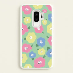 Painted Flowers - Floral Patterns  - Floral Patterns Phone Case for Galaxy S9 Plus