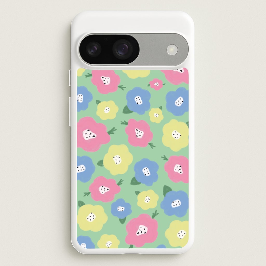 Painted Flowers - Floral Patterns  - Floral Patterns Phone Case for Google Pixel 9 / 9 Pro