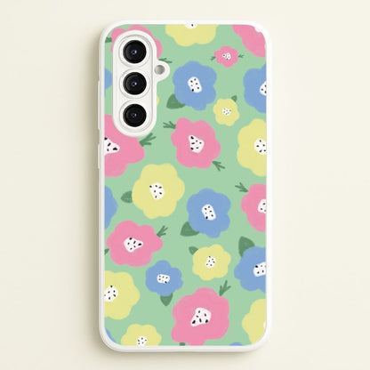 Painted Flowers - Floral Patterns  - Floral Patterns Phone Case for Galaxy A16