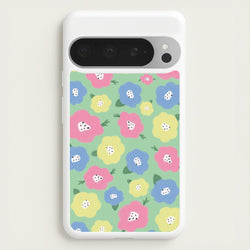 Painted Flowers - Floral Patterns  - Floral Patterns Phone Case for Google Pixel 9 Pro XL