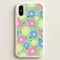 Painted Flowers - Floral Patterns  - Floral Patterns Phone Case for iPhone X / XS