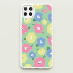 Painted Flowers - Floral Patterns  - Floral Patterns Phone Case for Galaxy A12