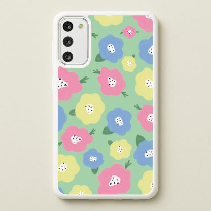Painted Flowers - Floral Patterns  - Floral Patterns Phone Case for Galaxy S20