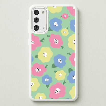 Painted Flowers - Floral Patterns  - Floral Patterns Phone Case for Galaxy Note 20