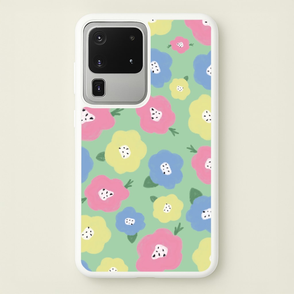 Painted Flowers - Floral Patterns  - Floral Patterns Phone Case for Galaxy S20 Ultra