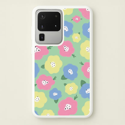 Painted Flowers - Floral Patterns  - Floral Patterns Phone Case for Galaxy S20 Ultra