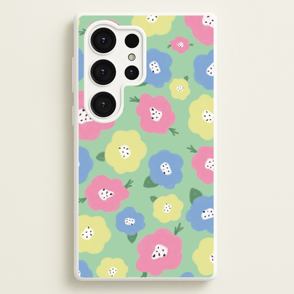 Painted Flowers - Floral Patterns  - Floral Patterns Phone Case for Galaxy S25 Ultra