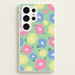 Painted Flowers - Floral Patterns  - Floral Patterns Phone Case for Galaxy S25 Ultra