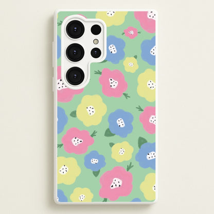 Painted Flowers - Floral Patterns  - Floral Patterns Phone Case for Galaxy S25 Ultra