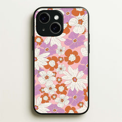 Retro Flowers - Floral Patterns  - Floral Patterns Phone Case for iPhone 15
