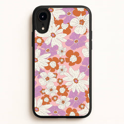 Retro Flowers - Floral Patterns  - Floral Patterns Phone Case for iPhone XR