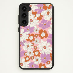 Retro Flowers - Floral Patterns  - Floral Patterns Phone Case for Galaxy S23 Plus