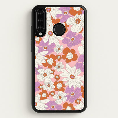 Retro Flowers - Floral Patterns  - Floral Patterns Phone Case for Huawei P30 Lite