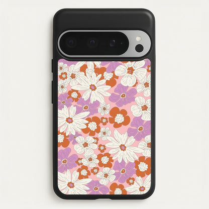 Retro Flowers - Floral Patterns  - Floral Patterns Phone Case for Google Pixel 9 Pro XL