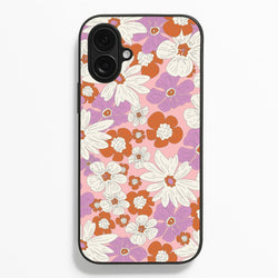 Retro Flowers - Floral Patterns  - Floral Patterns Phone Case for iPhone 16 Plus