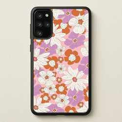 Retro Flowers - Floral Patterns  - Floral Patterns Phone Case for Galaxy S20 Plus