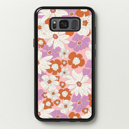 Retro Flowers - Floral Patterns  - Floral Patterns Phone Case for Galaxy S8