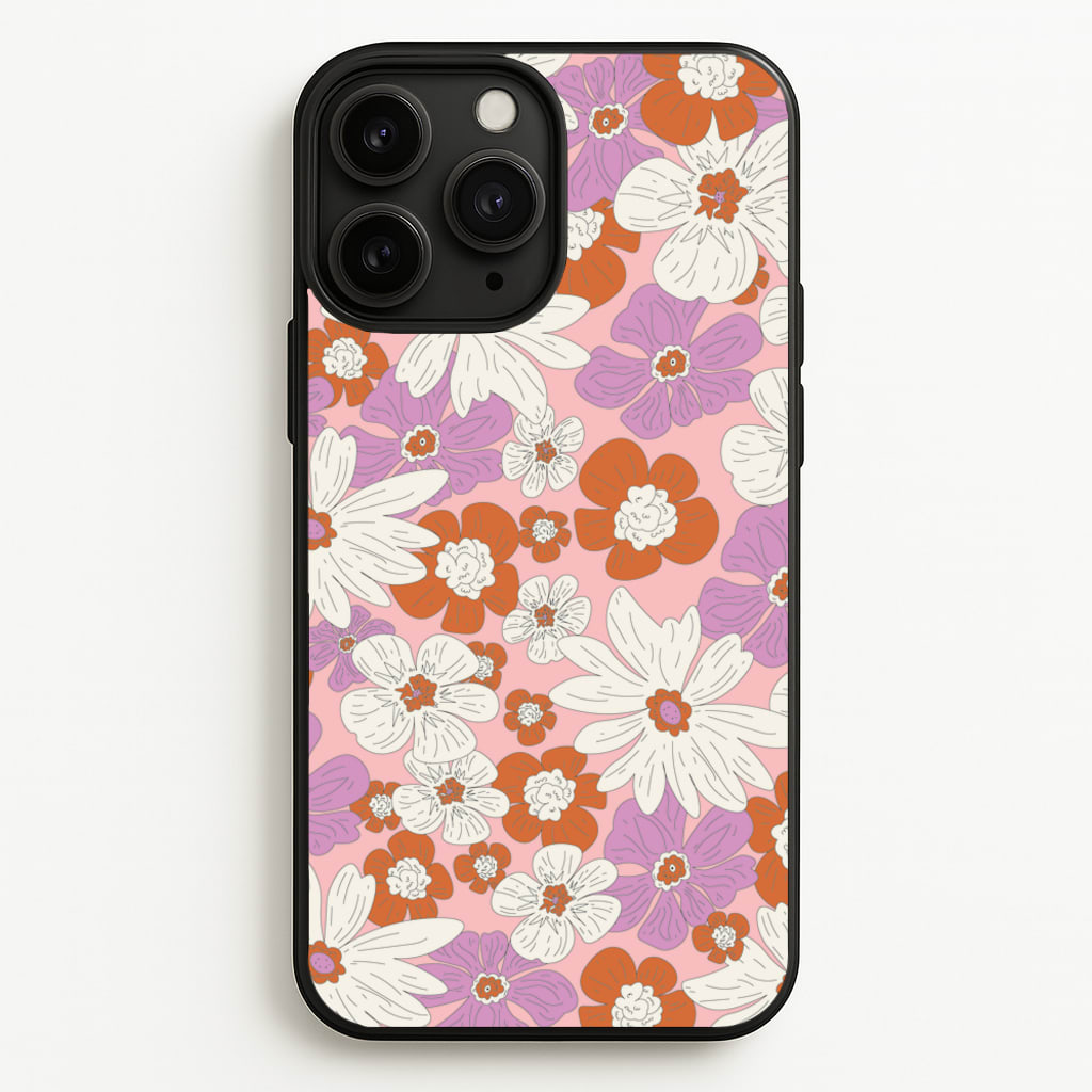 Retro Flowers - Floral Patterns  - Floral Patterns Phone Case for iPhone 11 Pro Max