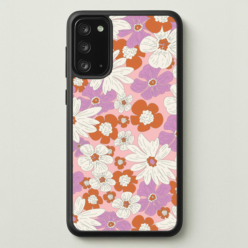 Retro Flowers - Floral Patterns  - Floral Patterns Phone Case for Galaxy Note 20