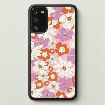 Retro Flowers - Floral Patterns  - Floral Patterns Phone Case for Galaxy Note 20