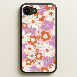 Retro Flowers - Floral Patterns  - Floral Patterns Phone Case for iPhone 16e