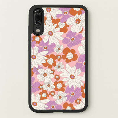 Retro Flowers - Floral Patterns  - Floral Patterns Phone Case for Huawei P20