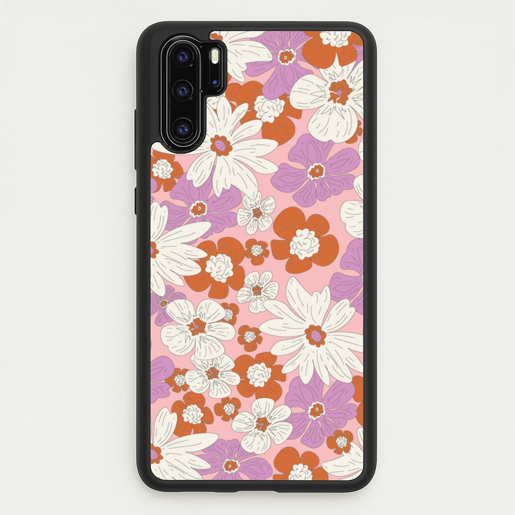 Retro Flowers - Floral Patterns  - Floral Patterns Phone Case for Huawei P30 Pro