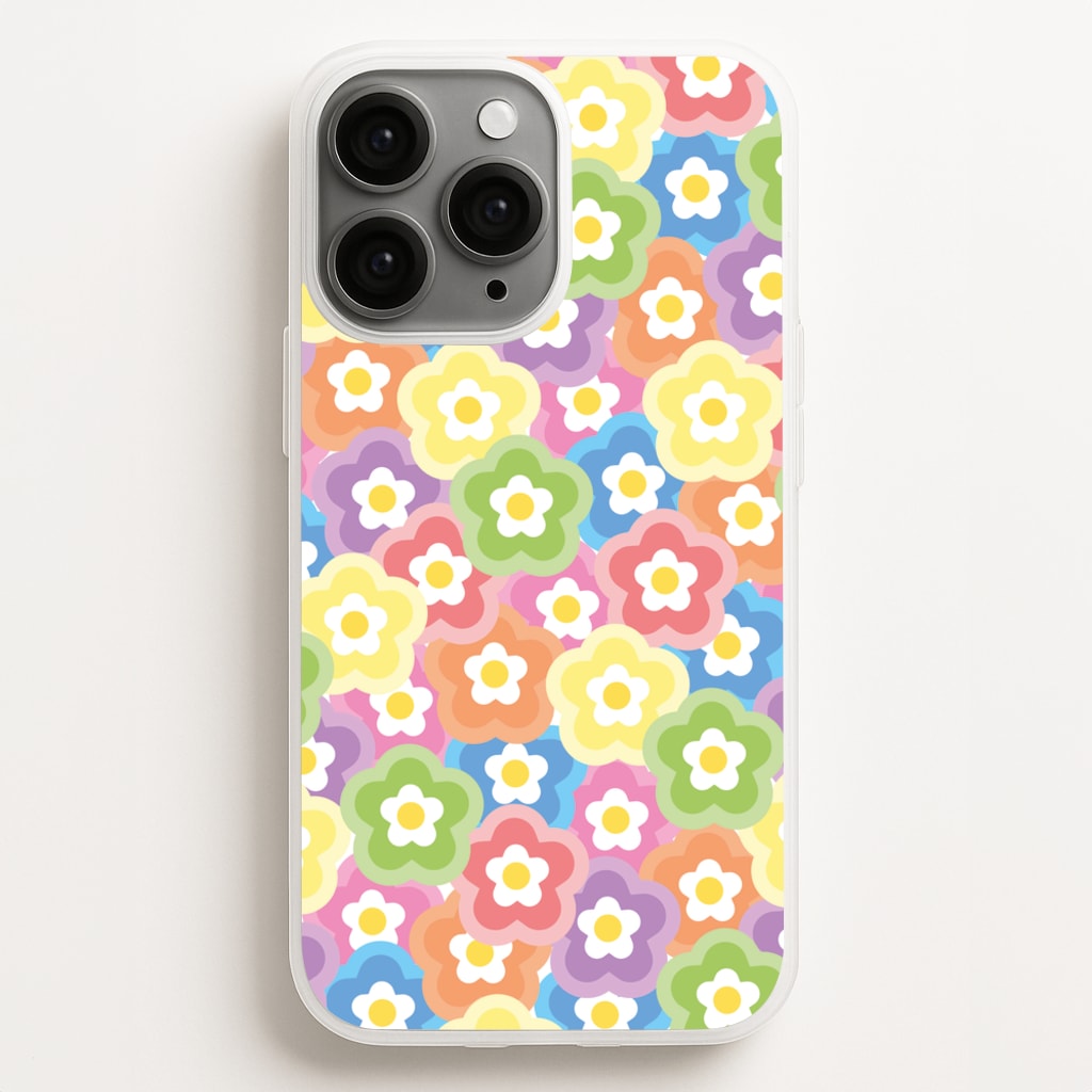 Psychedelic Flowers - Floral Patterns Phone Case