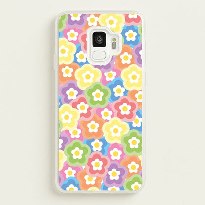 Psychedelic Flowers - Floral Patterns  - Floral Patterns Phone Case for Galaxy S9