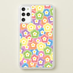 Psychedelic Flowers - Floral Patterns  - Floral Patterns Phone Case for Galaxy S20 Plus