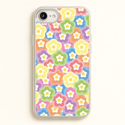 Psychedelic Flowers - Floral Patterns  - Floral Patterns Phone Case for iPhone 6 / 7 / 8 / SE