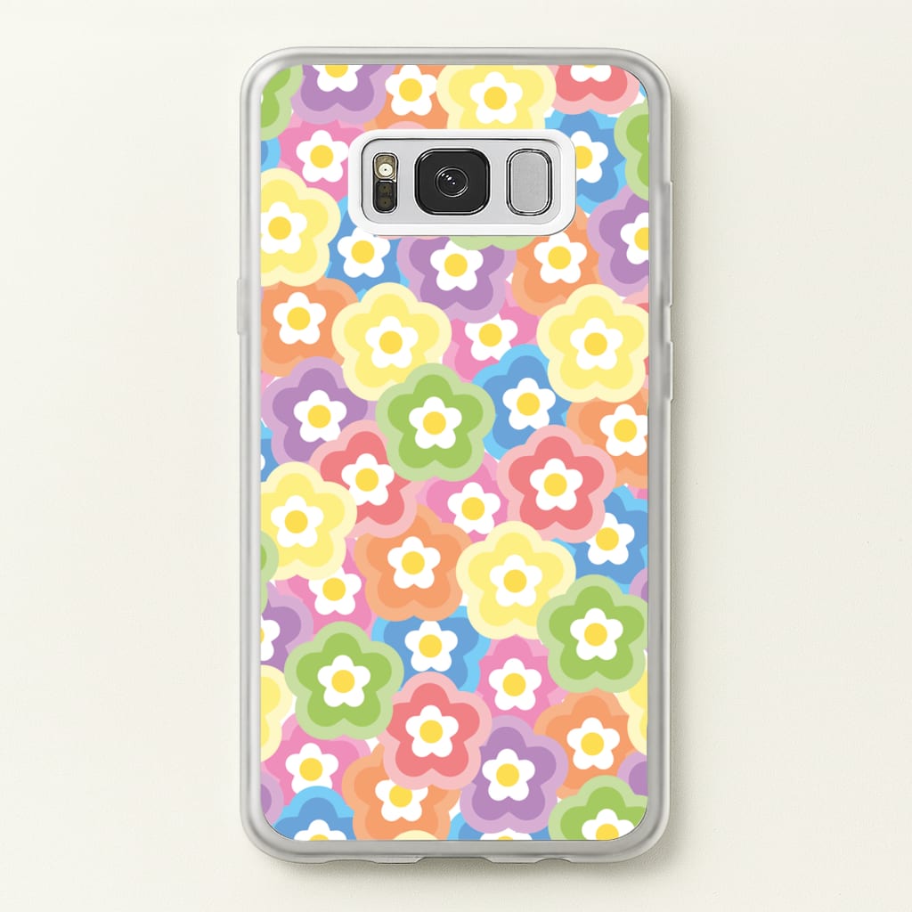 Psychedelic Flowers - Floral Patterns  - Floral Patterns Phone Case for Galaxy S8 Plus
