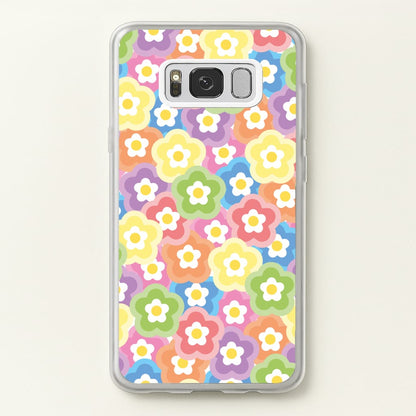 Psychedelic Flowers - Floral Patterns  - Floral Patterns Phone Case for Galaxy S8 Plus