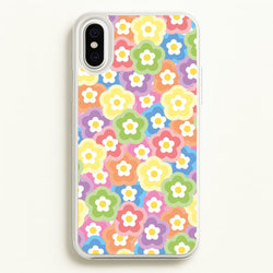 Psychedelic Flowers - Floral Patterns  - Floral Patterns Phone Case for iPhone XS Max