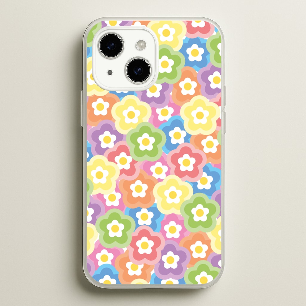 Psychedelic Flowers - Floral Patterns  - Floral Patterns Phone Case for iPhone 15 Plus