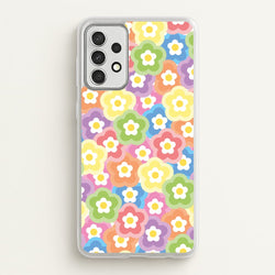 Psychedelic Flowers - Floral Patterns  - Floral Patterns Phone Case for Galaxy A52 / A52s