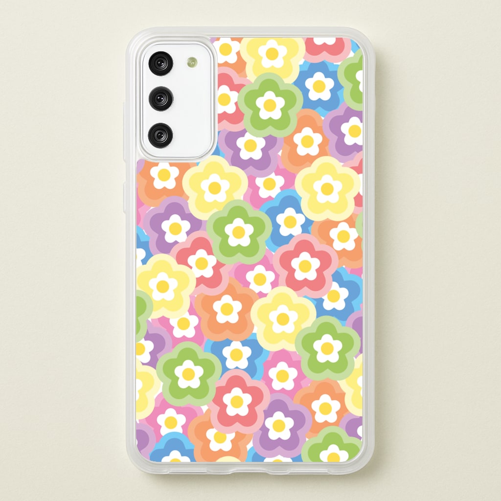 Psychedelic Flowers - Floral Patterns  - Floral Patterns Phone Case for Galaxy S20