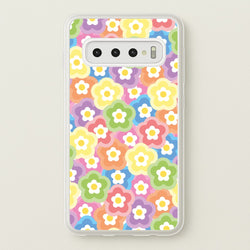 Psychedelic Flowers - Floral Patterns  - Floral Patterns Phone Case for Galaxy S10