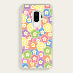 Psychedelic Flowers - Floral Patterns  - Floral Patterns Phone Case for Galaxy S9 Plus
