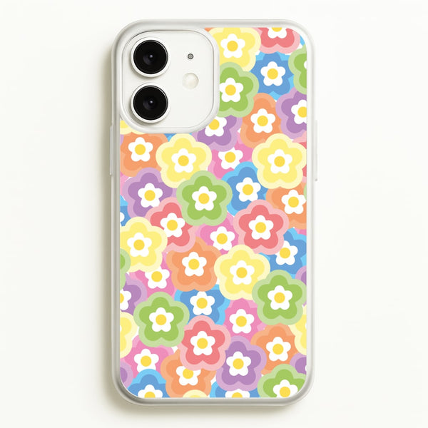 Psychedelic Flowers - Floral Patterns  - Floral Patterns Phone Case for iPhone 11