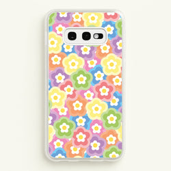 Psychedelic Flowers - Floral Patterns  - Floral Patterns Phone Case for Galaxy S10e
