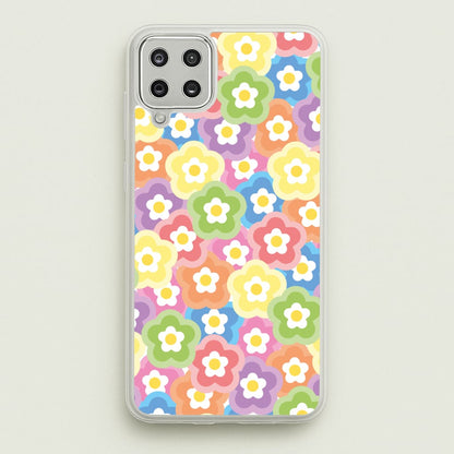 Psychedelic Flowers - Floral Patterns  - Floral Patterns Phone Case for Galaxy A12